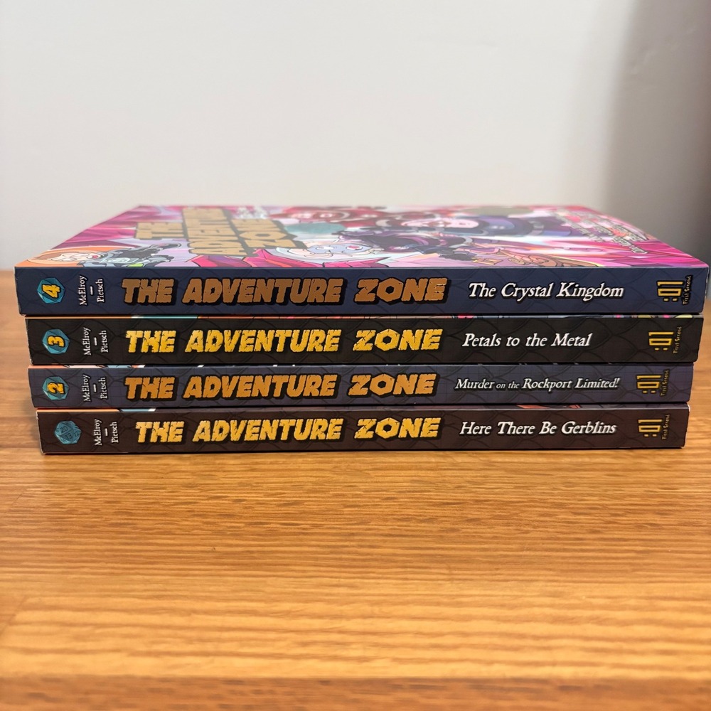 The Adventure Zone Volumes 1-4 McElroy First Edition English w/ Trading Cards